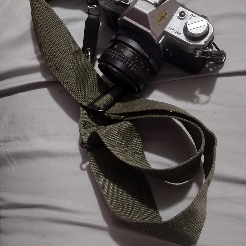 Canon Black and Silver Film Camera